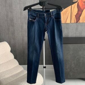 Diesel Dark Blue Grupee super slim-skinny low waist Jeans 28